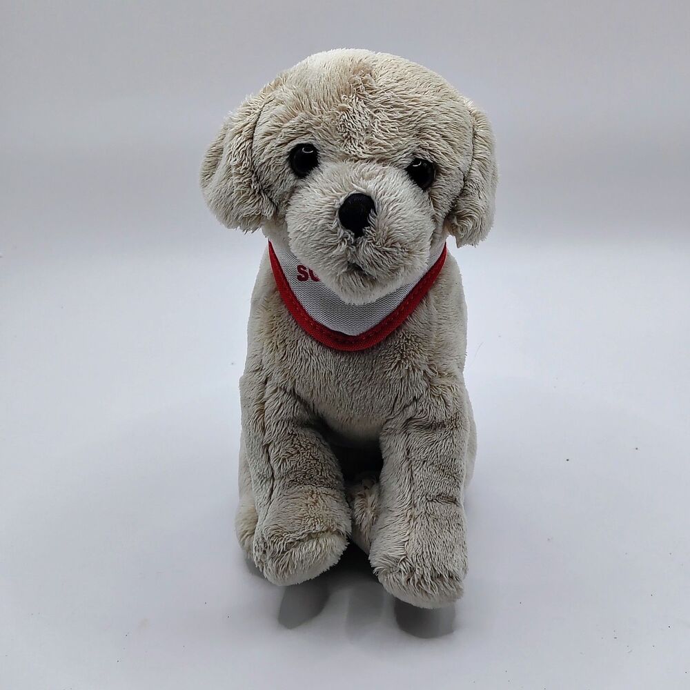 Jaag Dog Plush Scheels Bandana Tan Labrador 7 Inches
